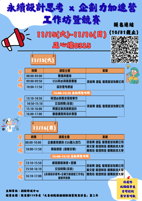永續設計思考 × 企劃力加速營工作坊圖片
